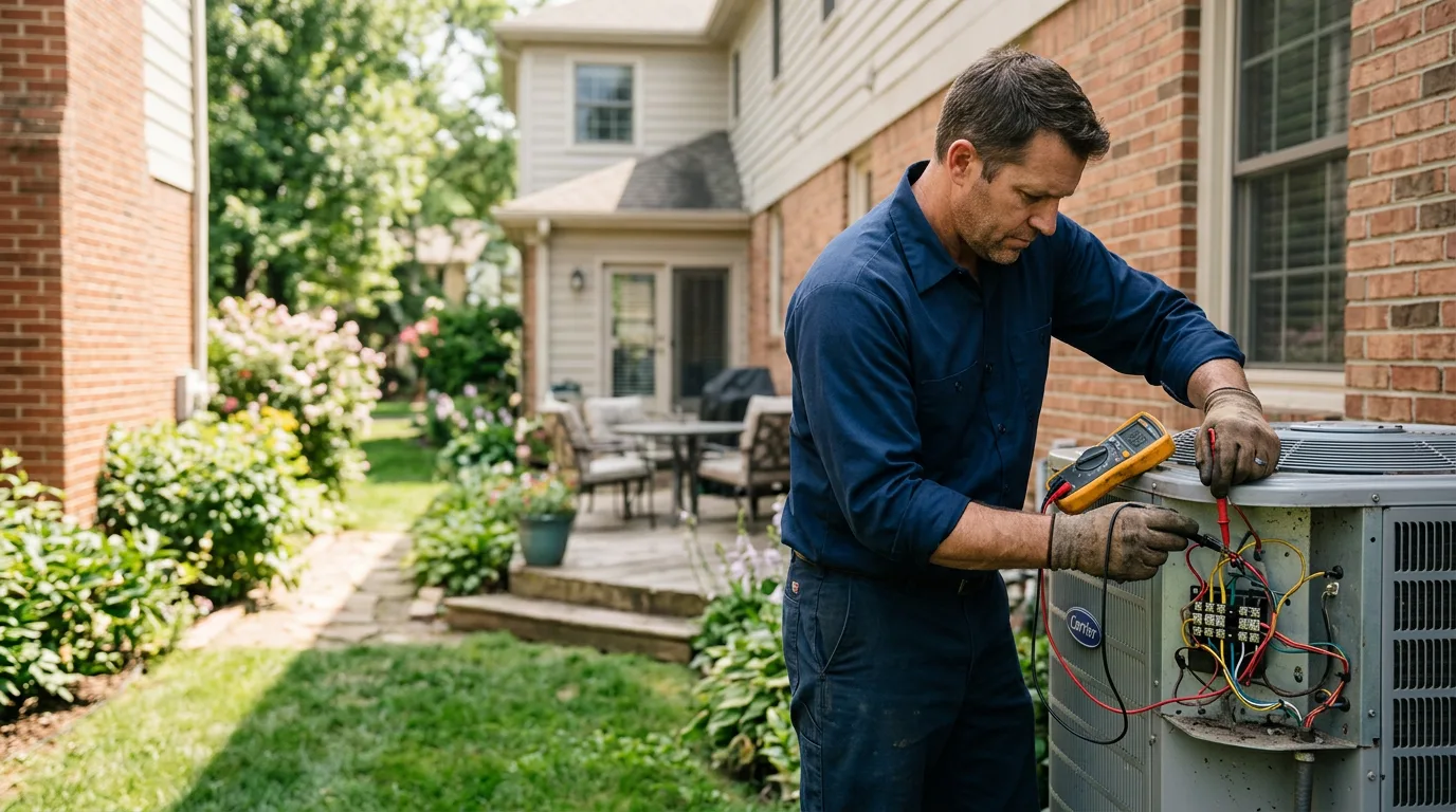 HVAC technician working near Jamaica Plain, MA